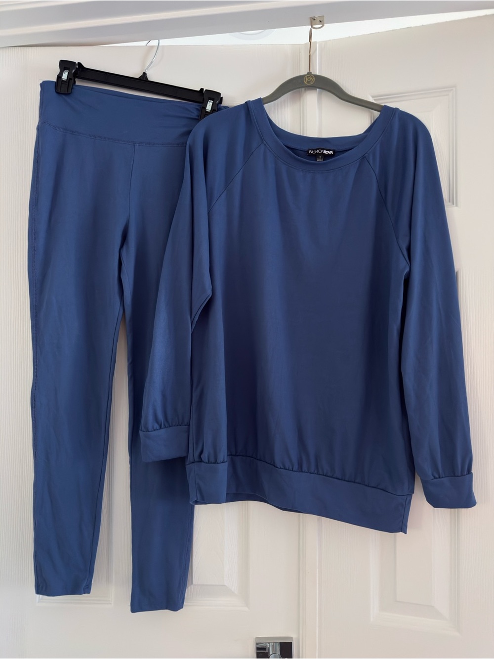 Fashion Nova Navy Two-Piece Lounge Set - Pullover & Leggings